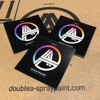DOUBLE A SPRAYPAINT STICKER 5x5 CM