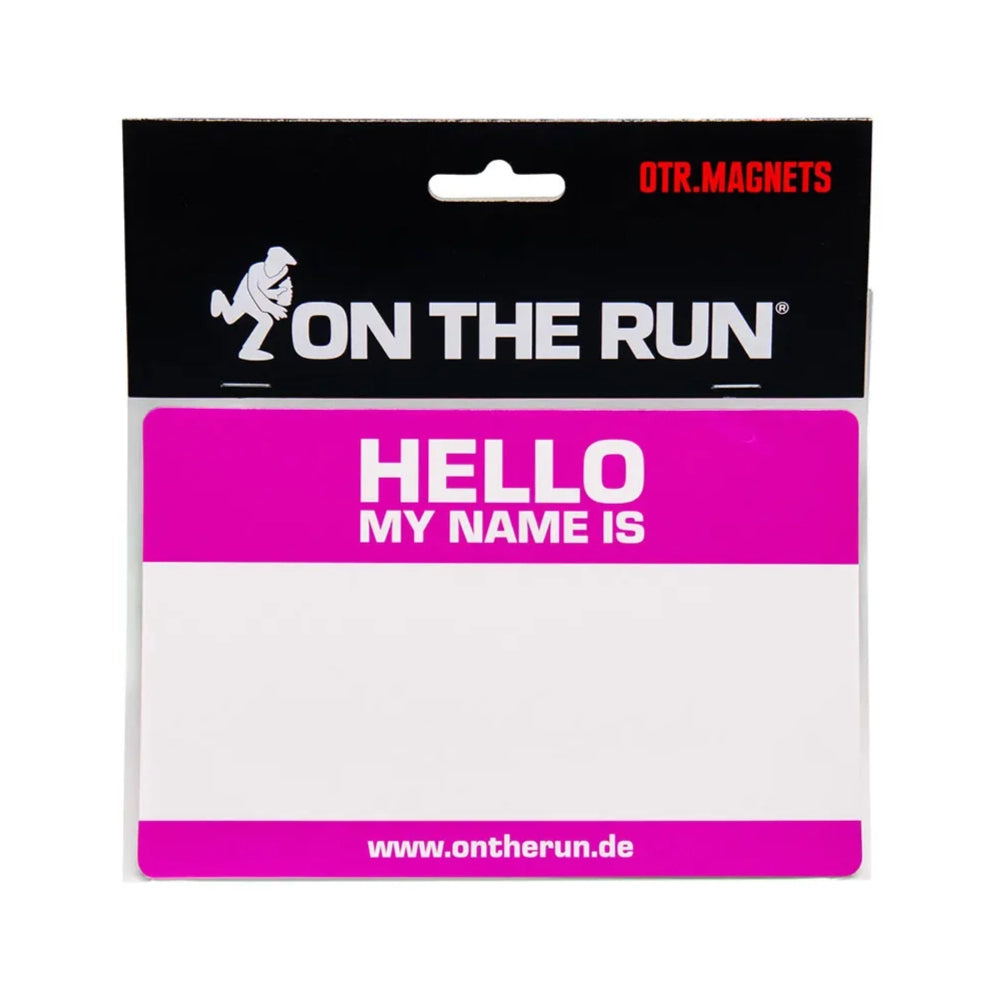 OTR MAGNET - HELLO MY NAME IS - PINK - Medium