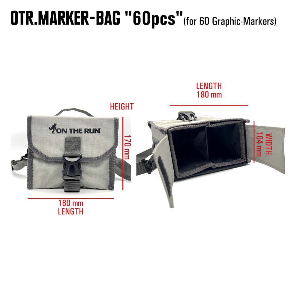 OTR EMPTY 60pcs MARKER-BAG with the classic OTR-logo