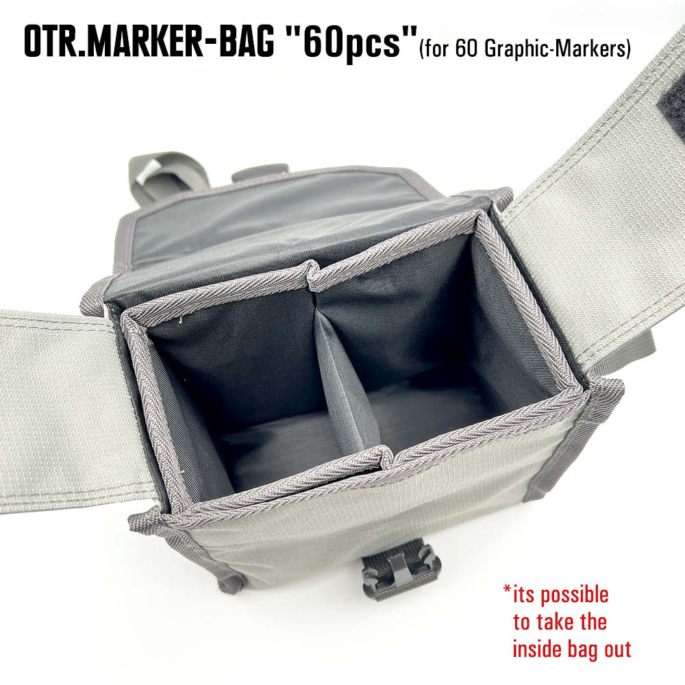 OTR EMPTY 60pcs MARKER-BAG with the classic OTR-logo